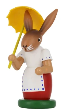 SEIFFENcom by Nestler GmbH Neuheiten | Osterhasen*Osterhase - Häsin mit Schirm, 9 cm, von SEIFFEN.COM