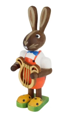 Figurenland Uhlig GmbH Osterhasen*Osterhase - Junge mit Leier von
