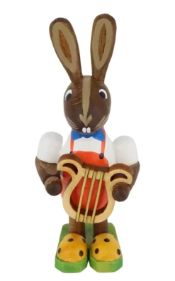 Figurenland Uhlig GmbH Osterhasen*Osterhase - Junge mit Leier von