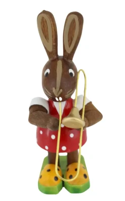 Figurenland Uhlig GmbH Osterhasen*Osterhase - Mädchen mit Posaune von