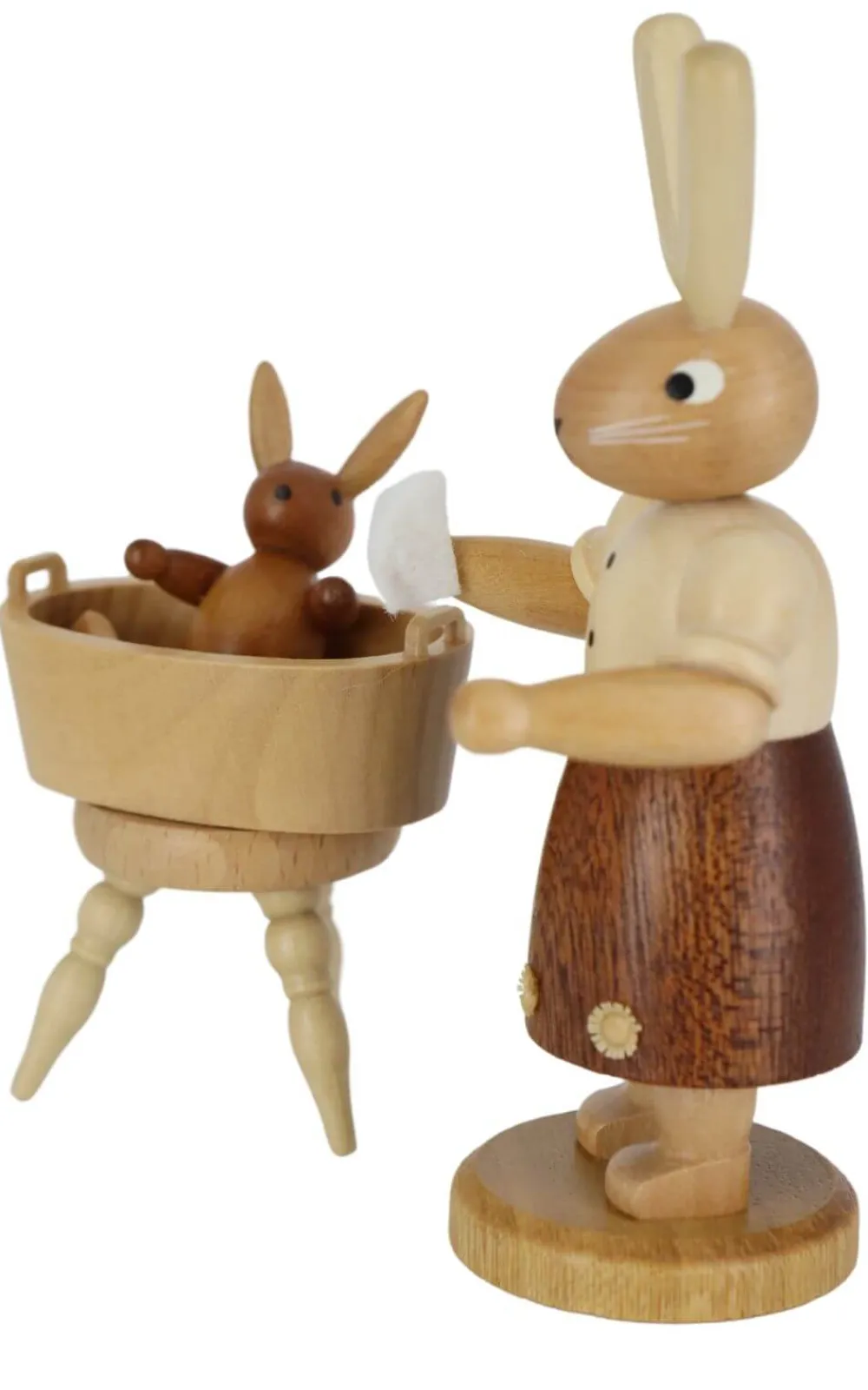 Müller Kleinkunst Neuheiten | Osterhasen*Osterhase - Mutter mit badendem Kind, 11 cm, von