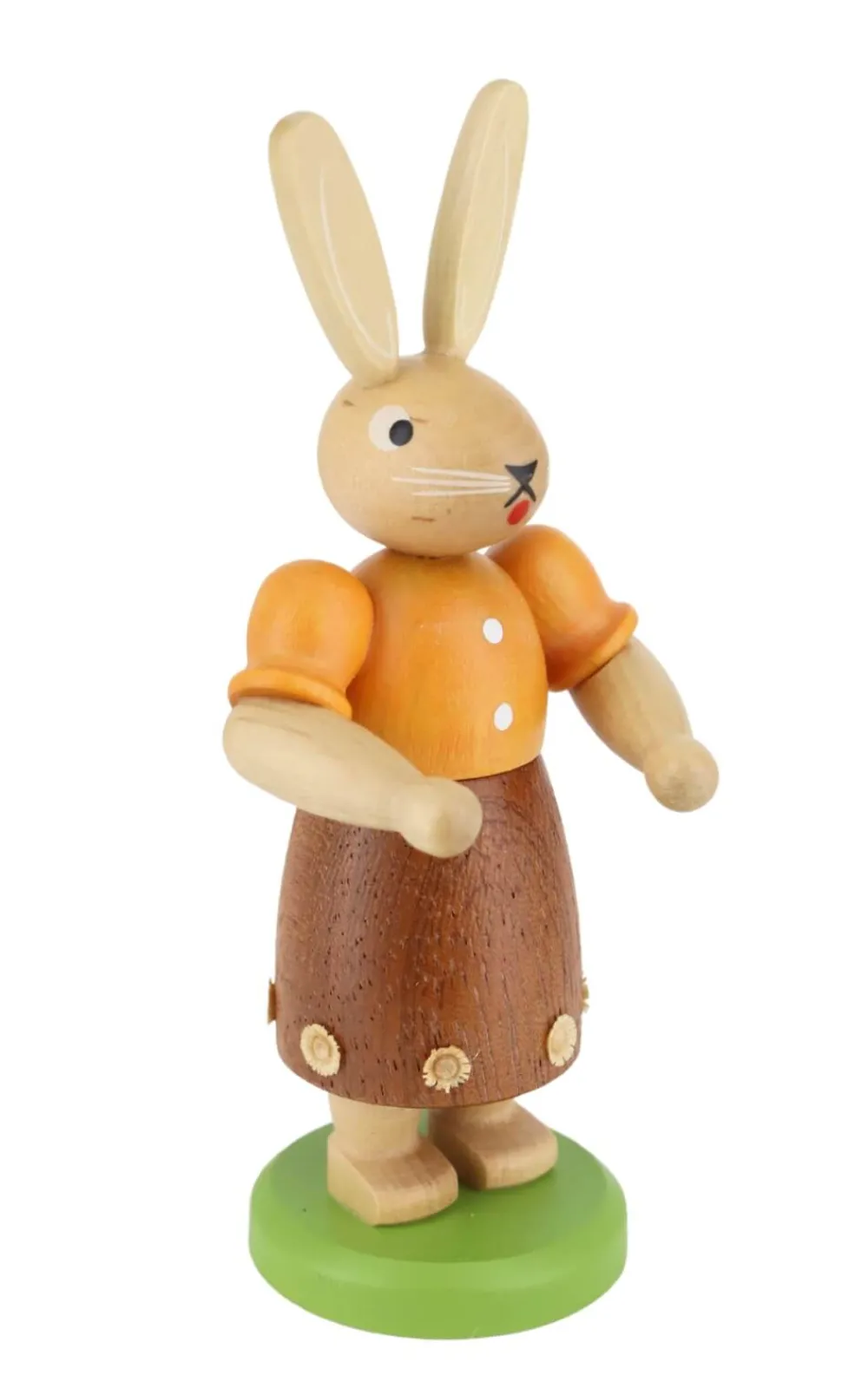 Müller Kleinkunst Osterhasen*Osterhase - Mutter mit Kinderwagen, 11 cm, farbig von