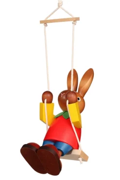 Christian Ulbricht Neuheiten*Osterhase auf Schaukel, 20 cm von