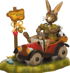 Hubrig Volkskunst Neuheiten | Osterhasen*Osterhase Häschen-Rallye, 10 cm, farbig von