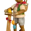 Hubrig Volkskunst Osterhasen*Osterhase Karl der Maler, 20 cm von