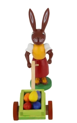 Thomas Preißler Osterhasen*Osterhase mit Eierkarre, 9 cm von