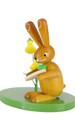 Zenker Neuheiten*Osterhase mit Farbpalette und Blumen, 7 cm von Ralf