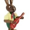 Figurenland Uhlig GmbH Osterhasen*Osterhase mit Gitarre von