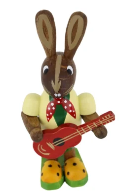Figurenland Uhlig GmbH Osterhasen*Osterhase mit Gitarre von