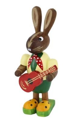 Figurenland Uhlig GmbH Osterhasen*Osterhase mit Gitarre von
