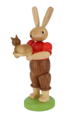 Müller Kleinkunst Osterhasen*Osterhase mit Katze, 11 cm, von