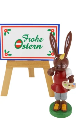 Thomas Preißler Osterhasen*Osterhase mit Maltafel, 9 cm von