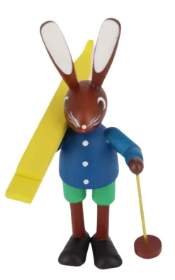 holz.kunst Stephan Kaden Osterhasen*Osterhase mit Ski von Stephan Kaden