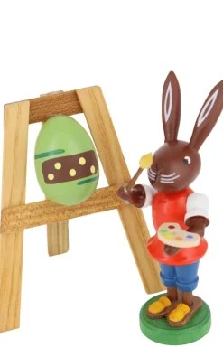 Thomas Preißler Osterhasen*Osterhase mit Staffelei, 9 cm von