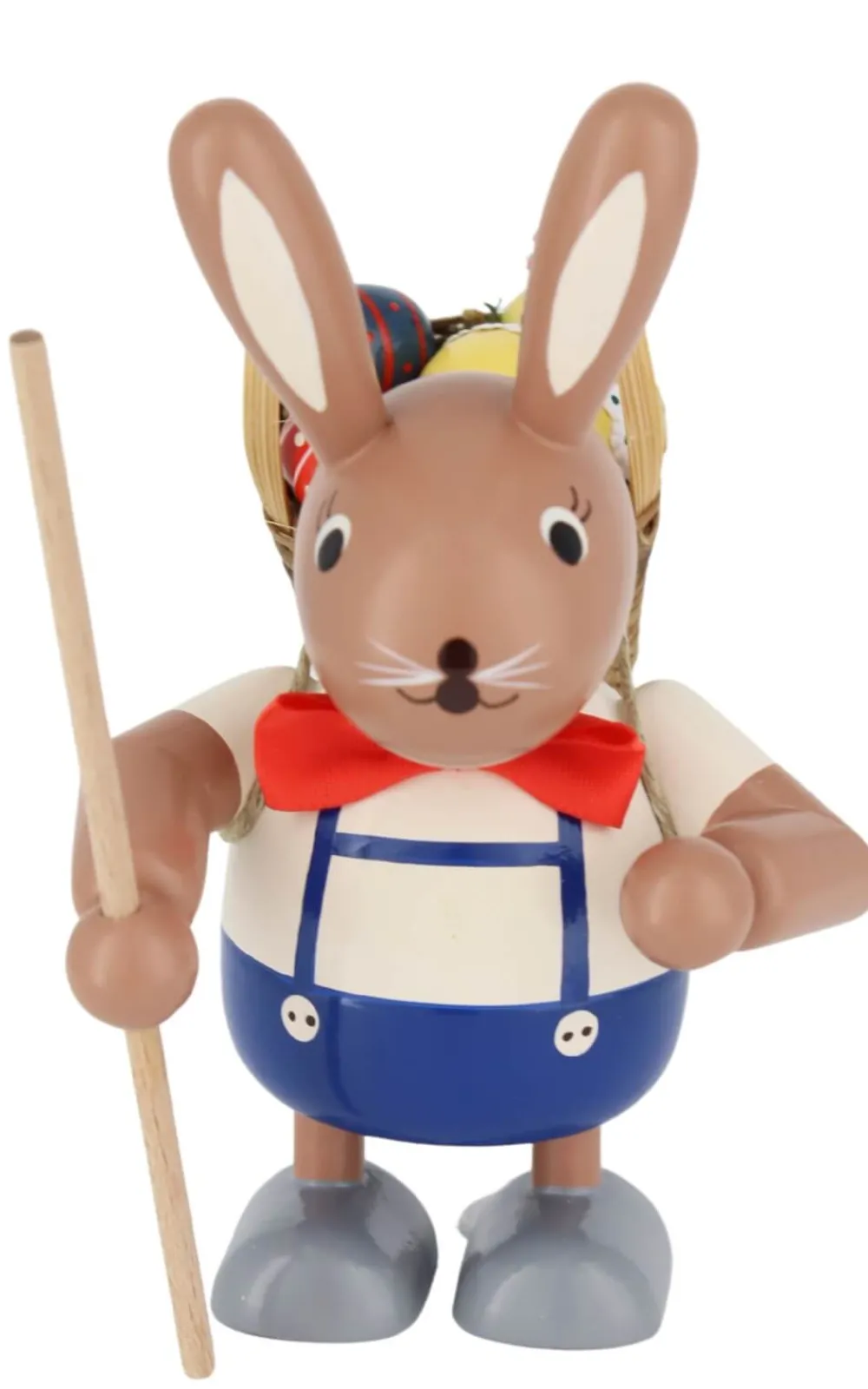 KWO Osterhasen*Osterhase mit Tragekorb, 11 cm von