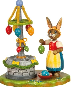 Hubrig Volkskunst Neuheiten*Osterhase Osterbrunnen von