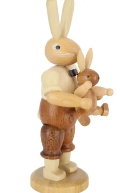 Müller Kleinkunst Osterhasen*Osterhase Vater mit Kind, 11 cm, von