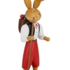 Holzkunst Gahlenz Osterhasen*Osterhase Wanderbursche, 27 cm von