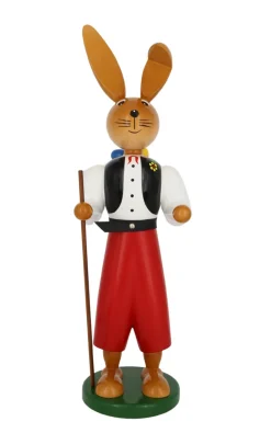 Holzkunst Gahlenz Osterhasen*Osterhase Wanderbursche, 55 cm von