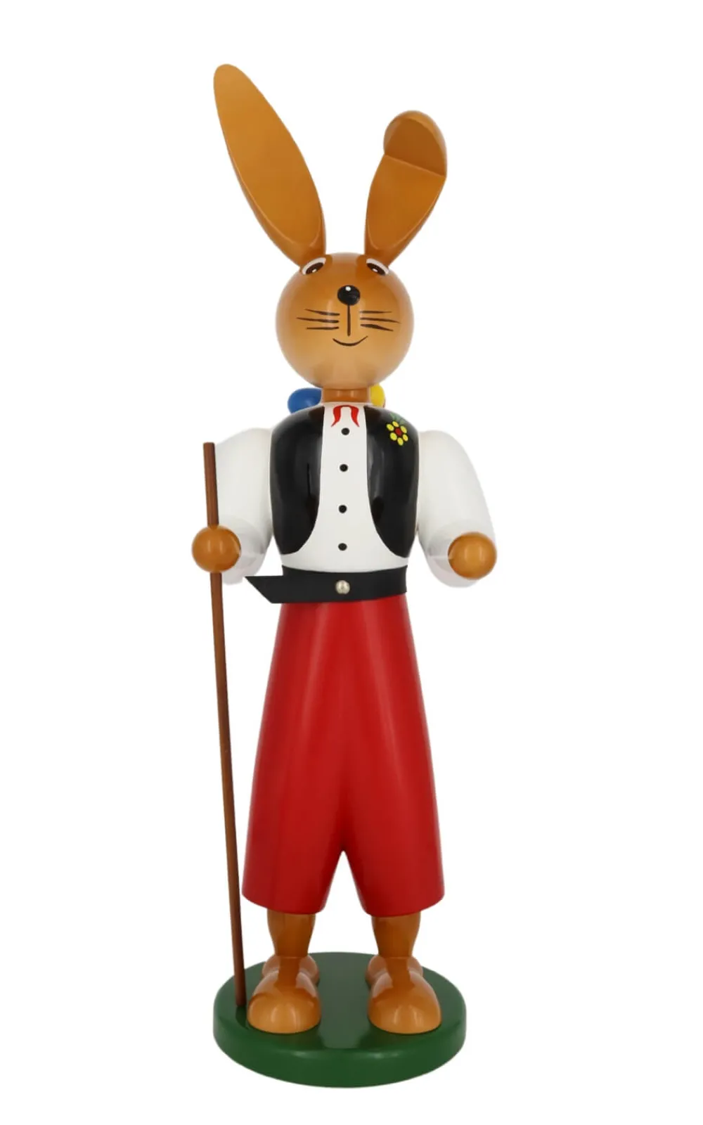 Holzkunst Gahlenz Osterhasen*Osterhase Wanderbursche, 55 cm von