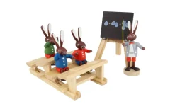 holz.kunst Stephan Kaden Neuheiten | Osterhasen*Osterhasen - Die kleine Hasenschule von Stephan Kaden