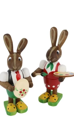 Figurenland Uhlig GmbH Osterhasen*Osterhasen - Paar Eiermaler von