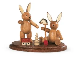 Müller Kleinkunst Osterhasen*Osterhasen - spielende Kinder, 6 cm von