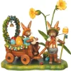 Hubrig Volkskunst Neuheiten*Osterhasen Auf zur Frühlingswiese, 14 cm von