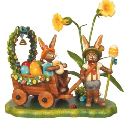 Hubrig Volkskunst Neuheiten*Osterhasen Auf zur Frühlingswiese, 14 cm von