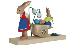 Bettina Franke Neuheiten*Osterhasen Frau mit Wagen und Kind von