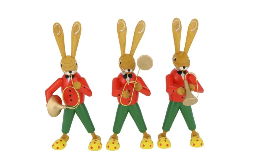 Zenker Neuheiten | Osterhasen*Osterhasen Orchester, 3 - teilig, 12 cm von Ralf