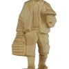 Schnitzkunst aus dem Erzgebirge Holzschnitzereien*Pilzsucher, geschnitzt, 20 cm von