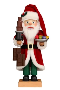 Christian Ulbricht Nussknacker*Premium Nussknacker Weihnachtsmann Schokobrunnen, 48 cm von