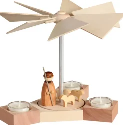 Seiffener Volkskunst eG Auslaufartikel | Weihnachtspyramiden*Pyramide Hexagonum Schäfer von