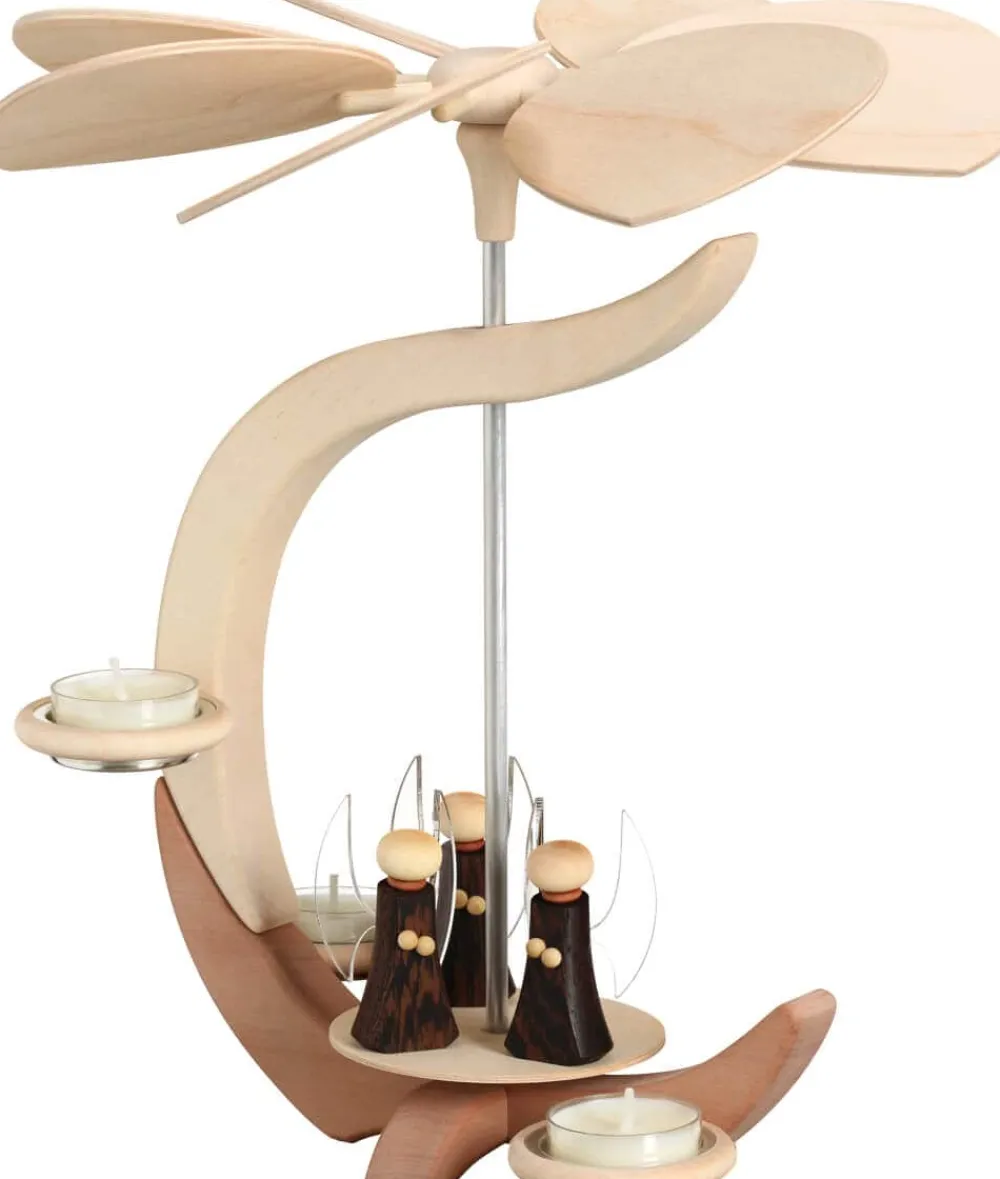 Seiffener Volkskunst eG Weihnachtspyramiden*Pyramide mit Engel, C-Form von