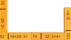 Holzspielwaren Ebert Neuheiten | Lernspielzeug*Rechendomino 2 - addieren und multiplizieren, 40 Teile von Ebert GmbH