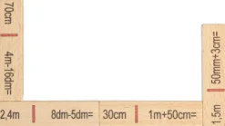 Holzspielwaren Ebert Lernspielzeug*Rechendomino Länge, aus Holz, 40 Teile von Ebert GmbH