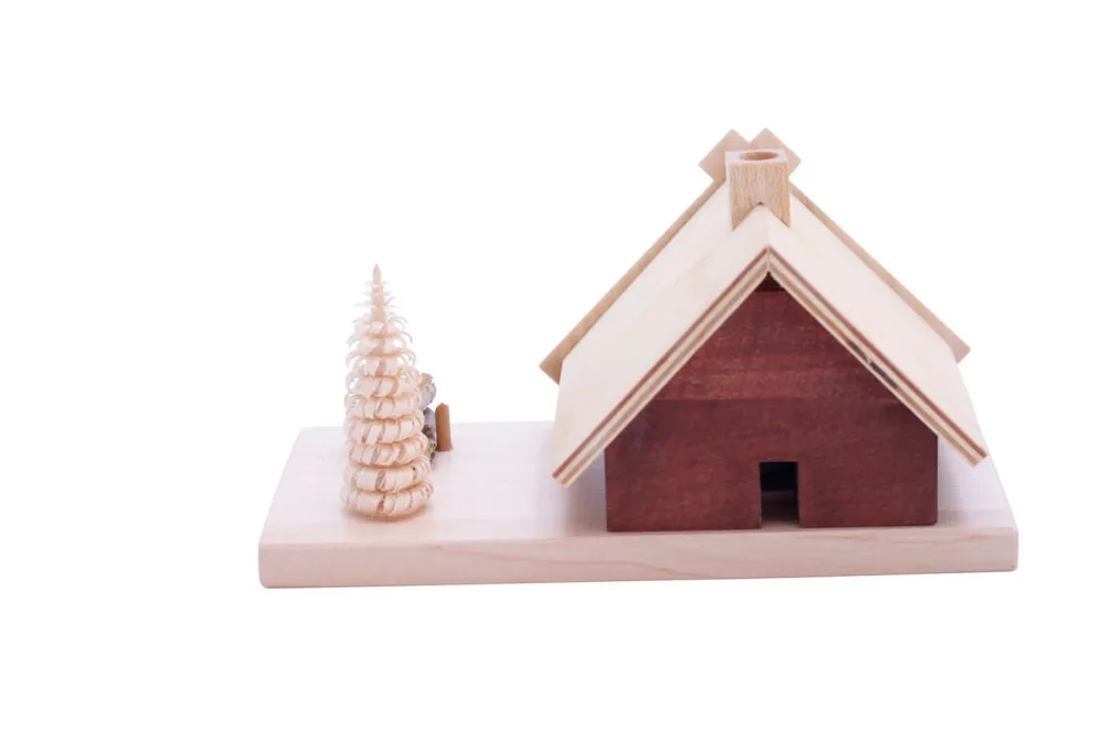 SEIFFENcom by Nestler GmbH Räuchermännchen*Räucherhaus Skihütte, , 15 cm von SEIFFEN.COM