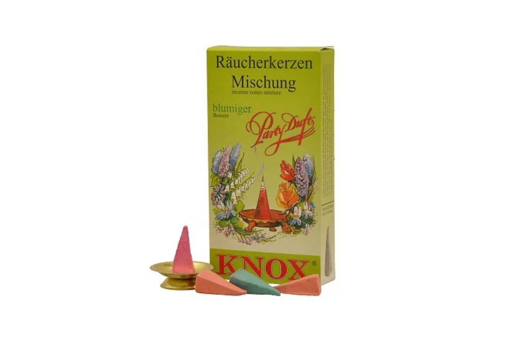 KNOX - Apotheker Hermann Zwetz Räucherkerzen*Räucherkerzen Mischung - blumiger Partyduft, 24 Stück von KNOX