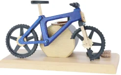 Gerd Hofmann Neuheiten | Räuchermännchen*Räuchermann - Räucherfahrrad EBM Crashbike, blau von