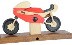 Gerd Hofmann Auslaufartikel | Räuchermännchen*Räuchermann - Räuchermotorrad Rennmaschine, rot von