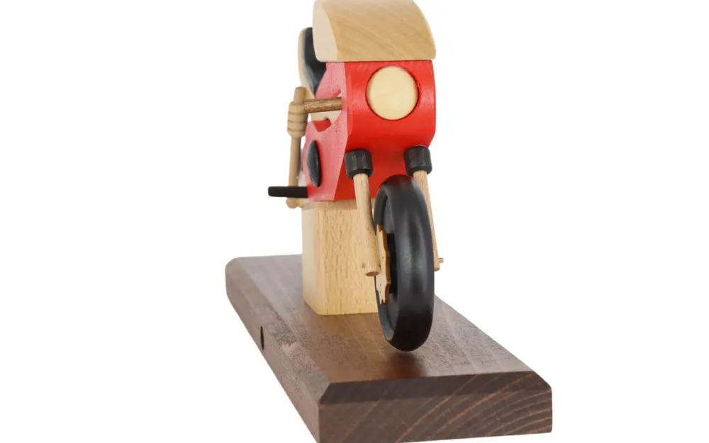 Gerd Hofmann Auslaufartikel | Räuchermännchen*Räuchermann - Räuchermotorrad Rennmaschine, rot von
