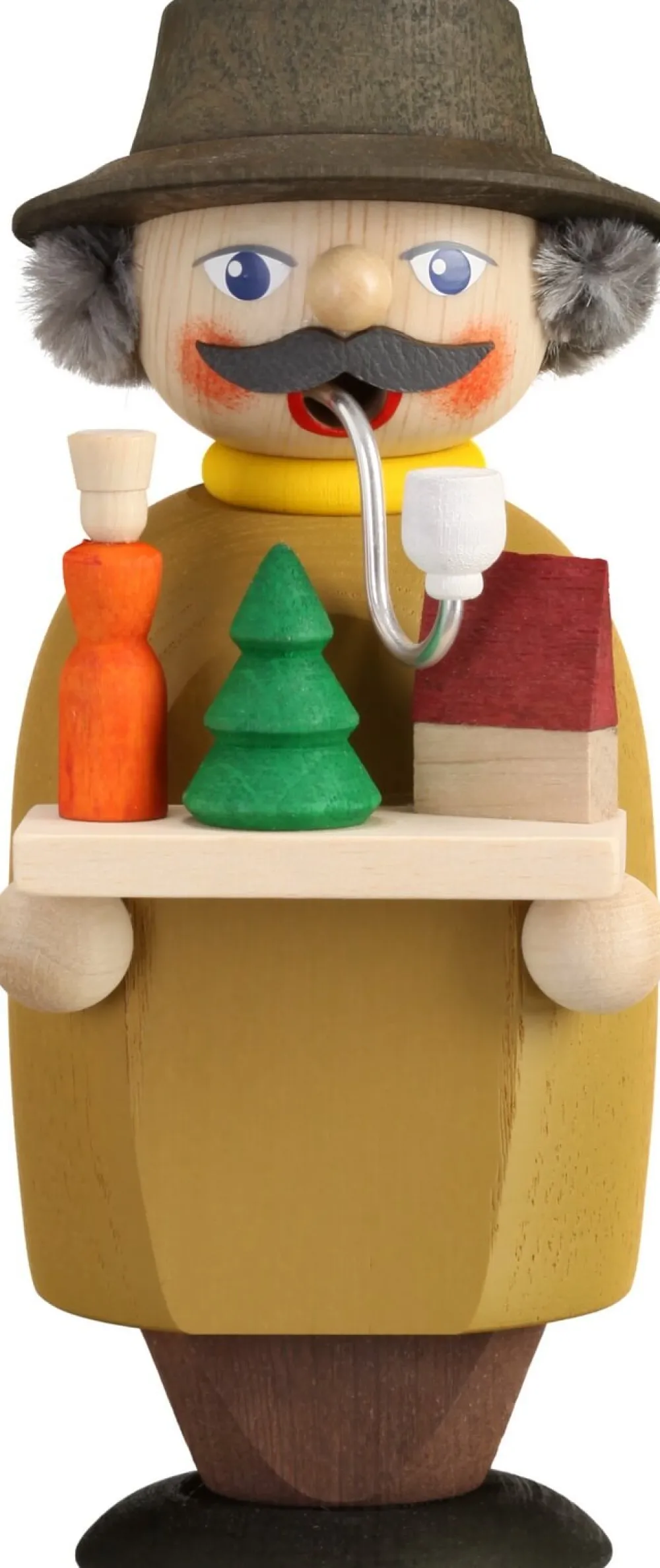 Seiffener Volkskunst eG Räuchermännchen*Räuchermann Händler, 14 cm von