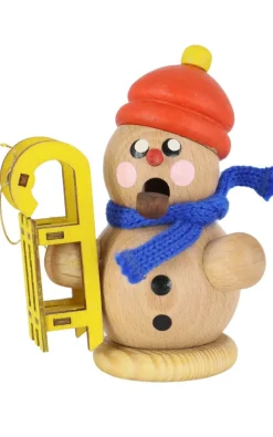 Gerd Hofmann Räuchermännchen*Räuchermann Schneemann mit Schlitten, natur von