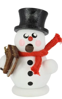 Gerd Hofmann Neuheiten | Räuchermännchen*Räuchermann Schneemann mit Schlittschuh, von