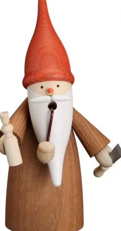 Seiffener Volkskunst eG Räuchermännchen*Räuchermann Traditionswichtel Drechsler, 16 cm von
