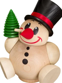 Seiffener Volkskunst eG Räuchermännchen*Räuchermännchen - Kugelräuchermann Cool-Man mit Baum von