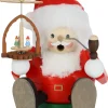 Richard Glässer GmbH Räuchermännchen*Räuchermännchen - Kugelräuchermann Santa mit Pyramide von Richard Glässer