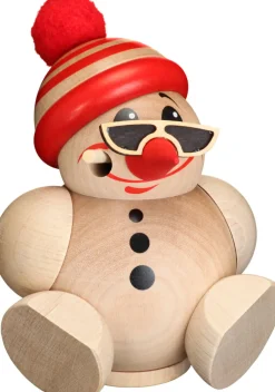 Seiffener Volkskunst eG Räuchermännchen*Räuchermännchen - Kugelräuchermann Cool-Man mit Mütze von