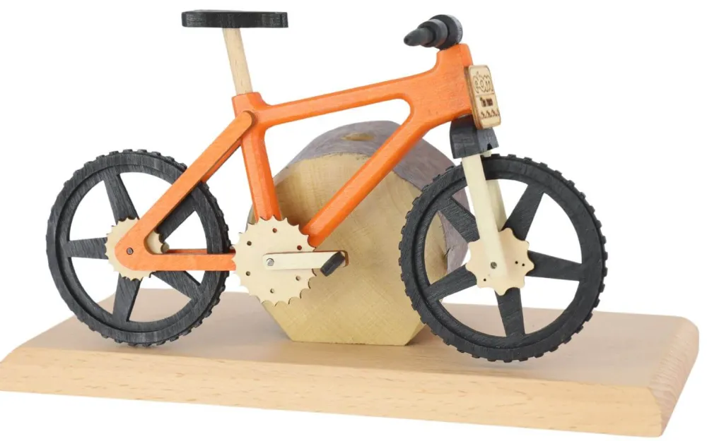 Gerd Hofmann Neuheiten | Räuchermännchen*Räuchermännchen - Räucherfahrrad EBM Edition, orange von